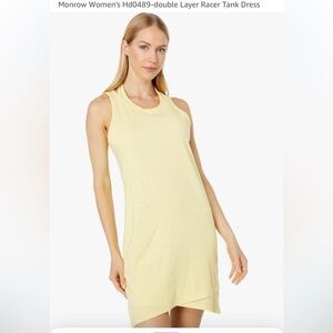 NWT Monrow Lemon Tank Dress Size XXS